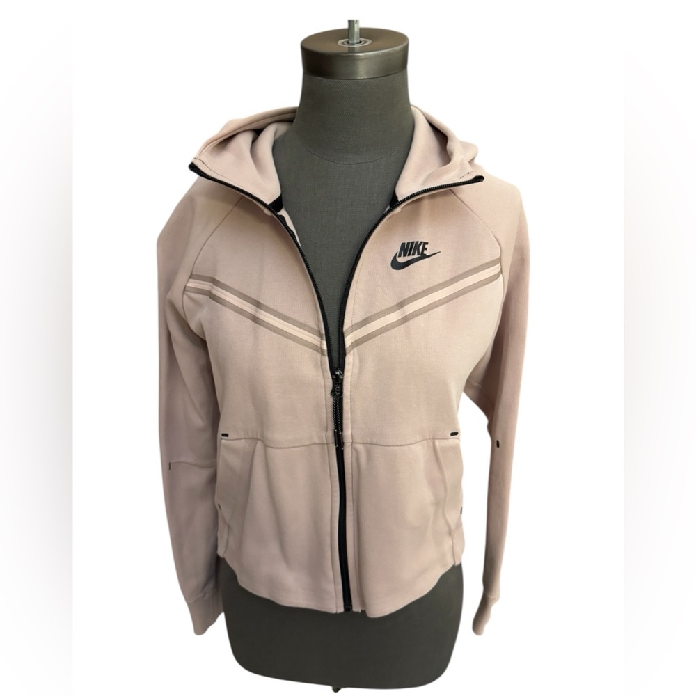 Nike Tech Fleece Full Zip Hoodie Jacket Women's XS Dusty Pink - Picture 3 of 12